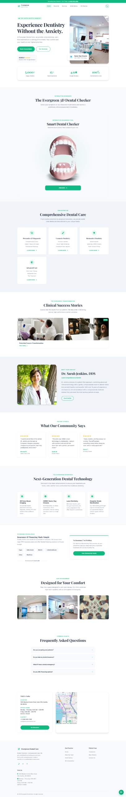Premium Custom Websites Themes & Templates for Dentist. 10 Preview